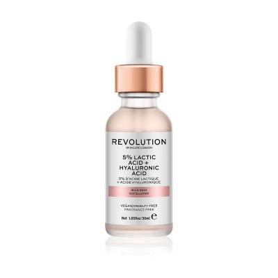 Revolution Skincare Jemný peeling na tvár Mild Skin Exfoliator - 5% Lactic Acid + Hyaluronic Acid