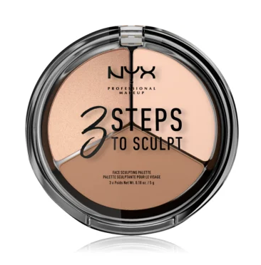 NYX Professional Makeup Kontúrovacia paletka na tvár 3 Steps To Sculpt Fair