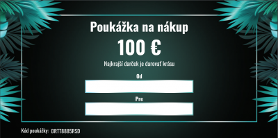 Darčeková poukážka v hodnote 100 €